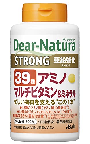 ディアナチュラ ストロング39アミノ マルチビタミン&ミネラル 300粒 (100日分) アサヒ サプリ Dear-Natura 国内工場で生産
